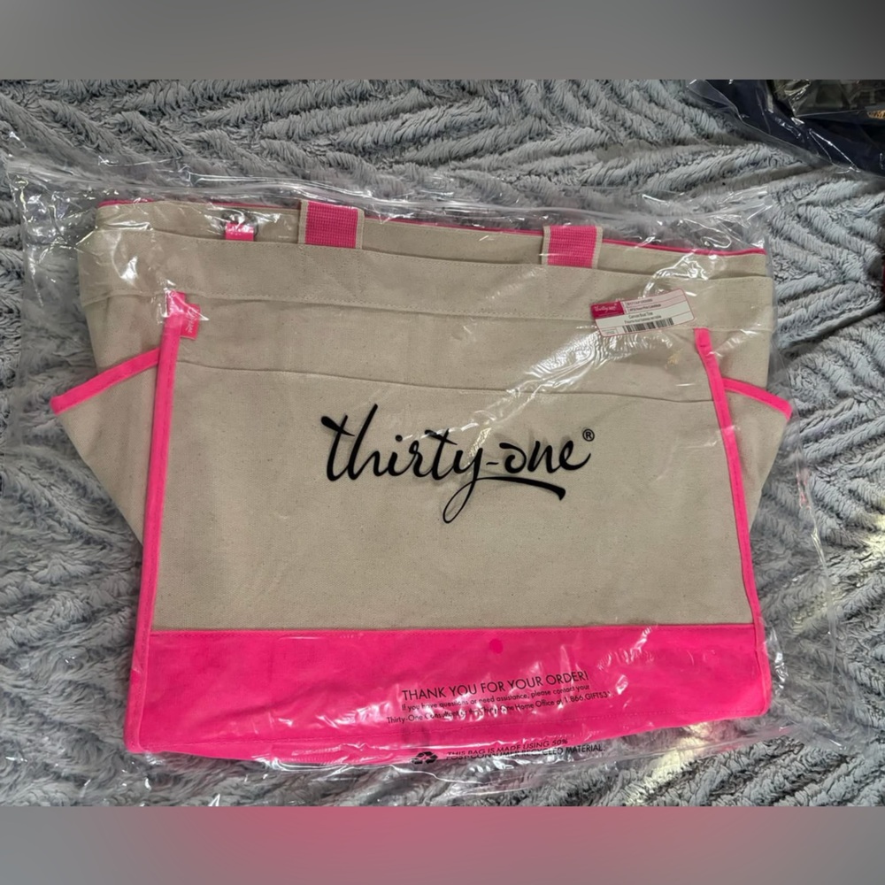 Thirty-One Canvas Boat Tote